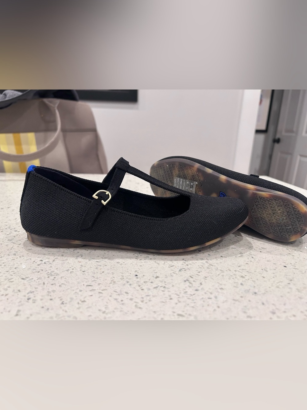 Rothy's T-Strap Mary Jane Black